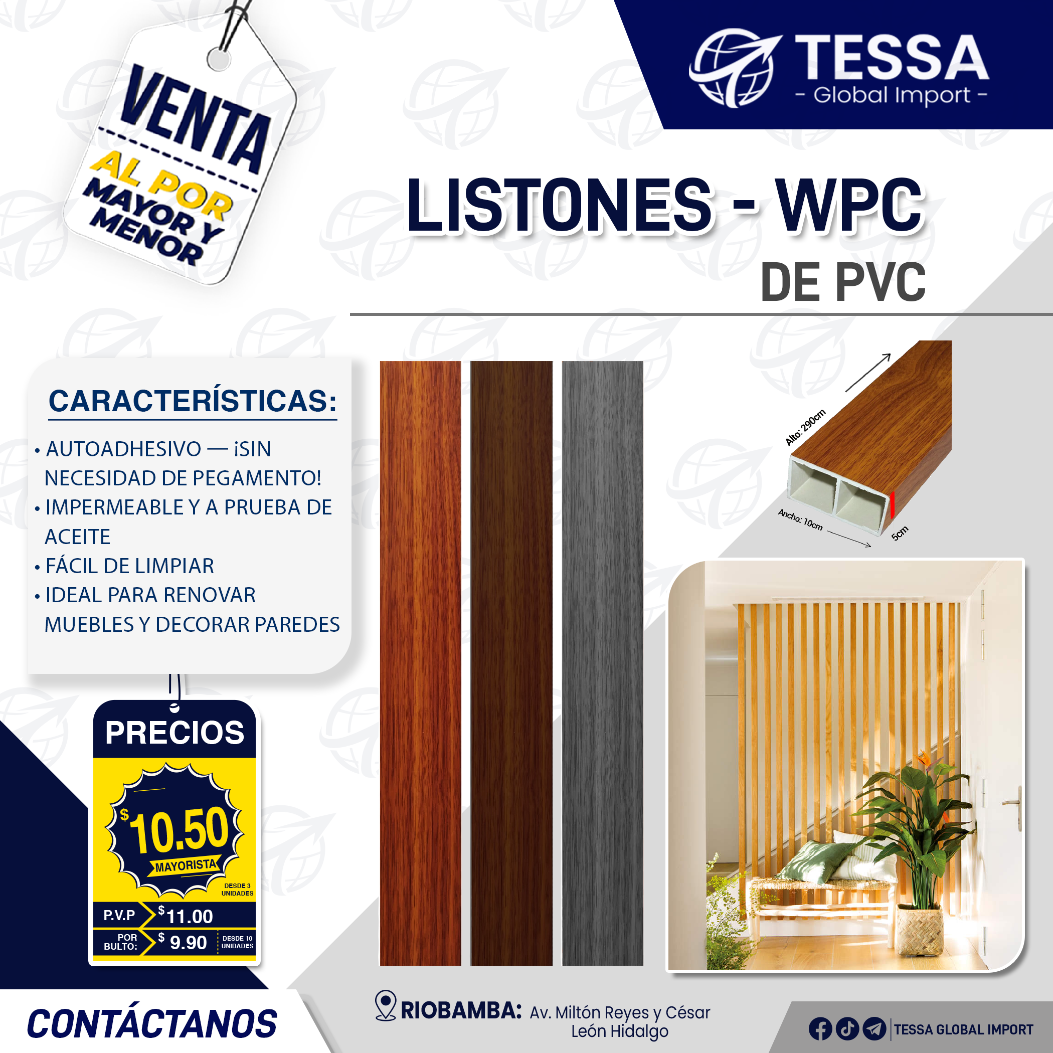 LISTONES DE PVC