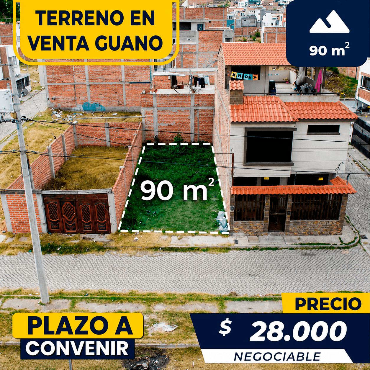 LOTE DE TERRENO EN GUANO