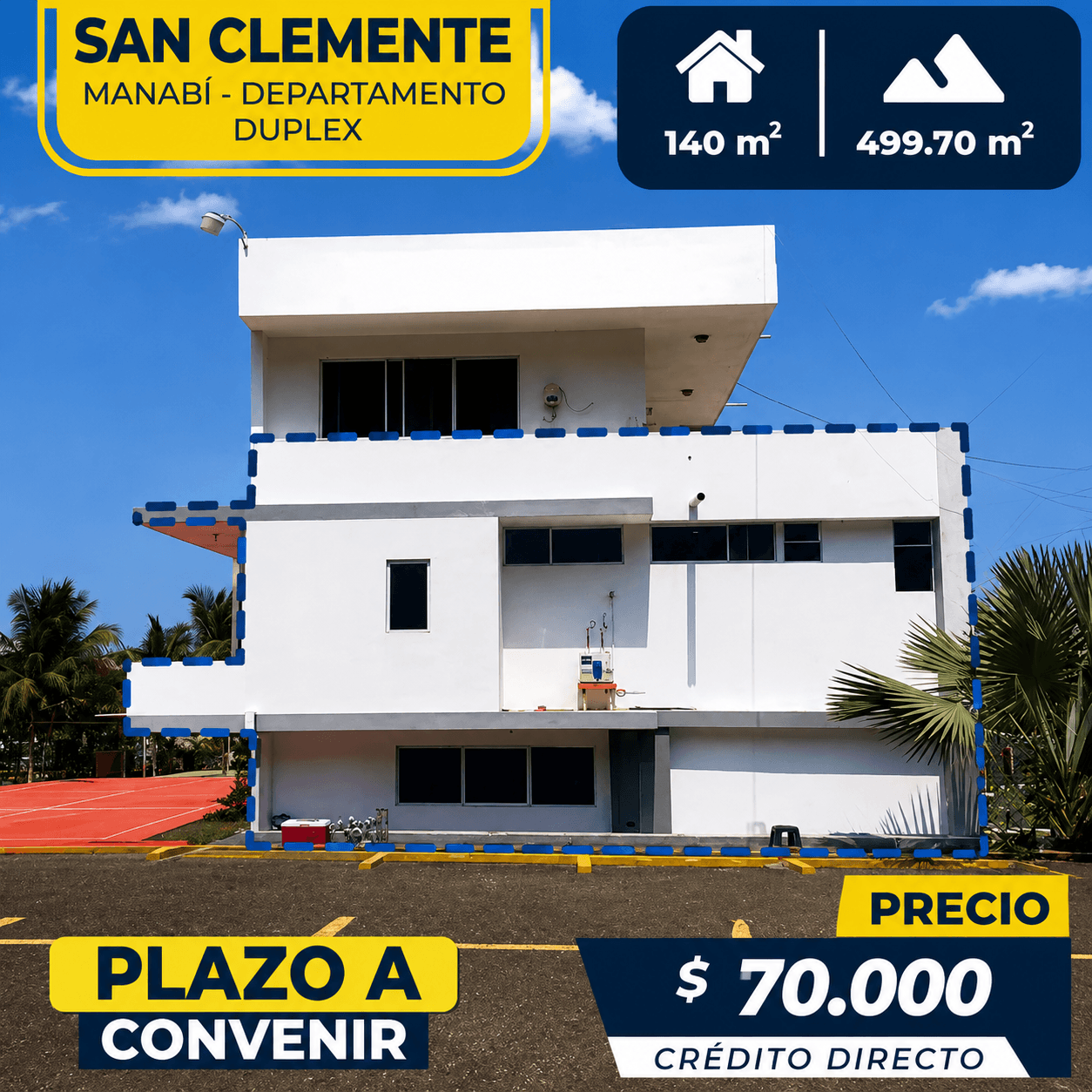 DEPARTAMENTO DUPLEX MANABÍ