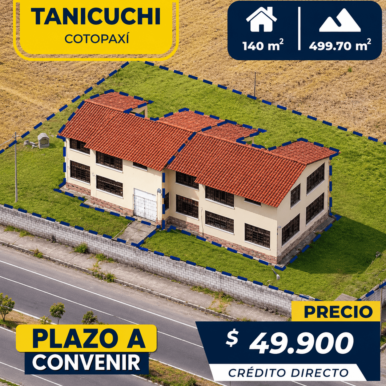 LOTE MÁS CASA CRÉDITO DIRECTO