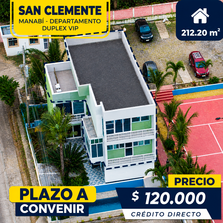 DEPARTAMENTO DUPLEX SAN - MANABÍ
