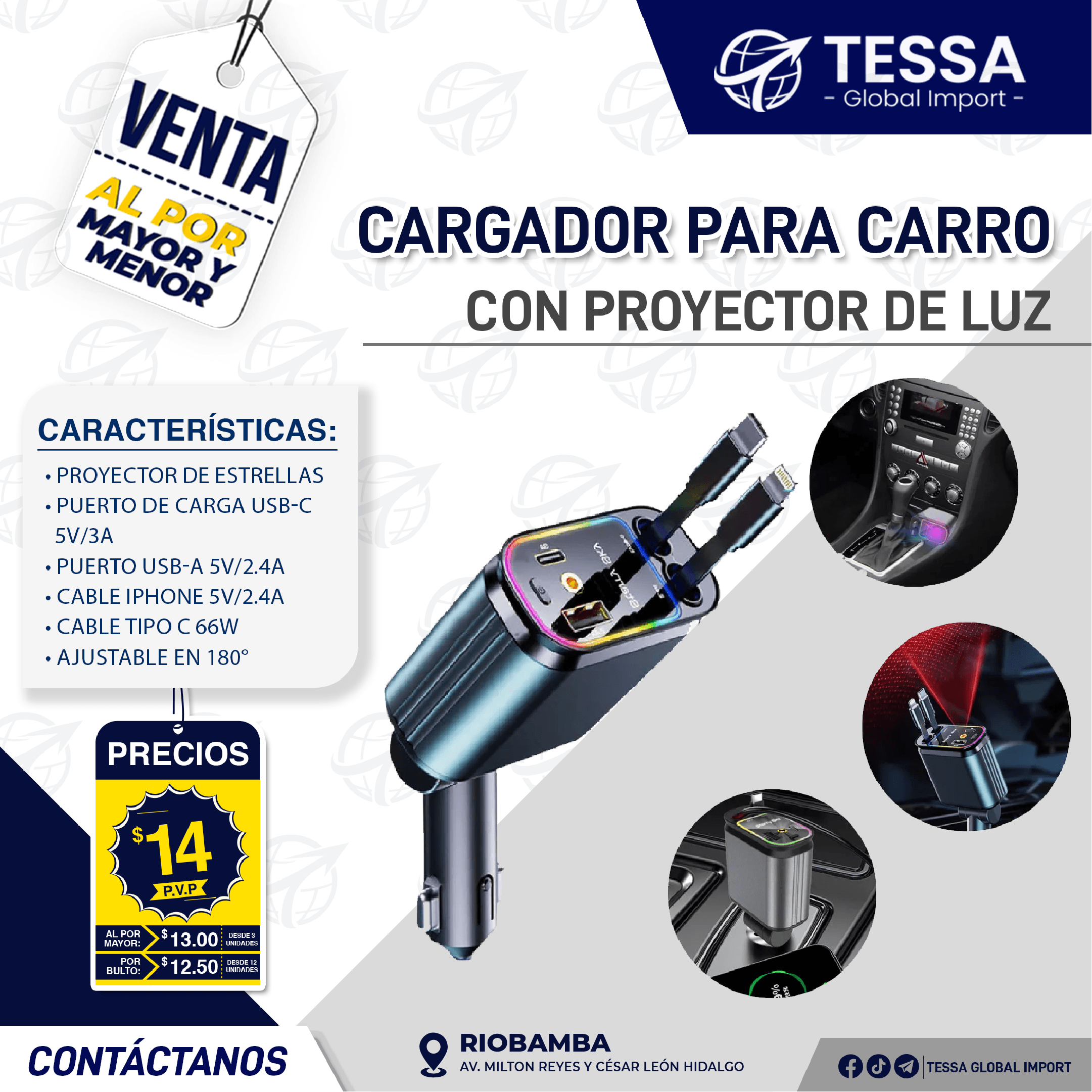 Cargador para Carro