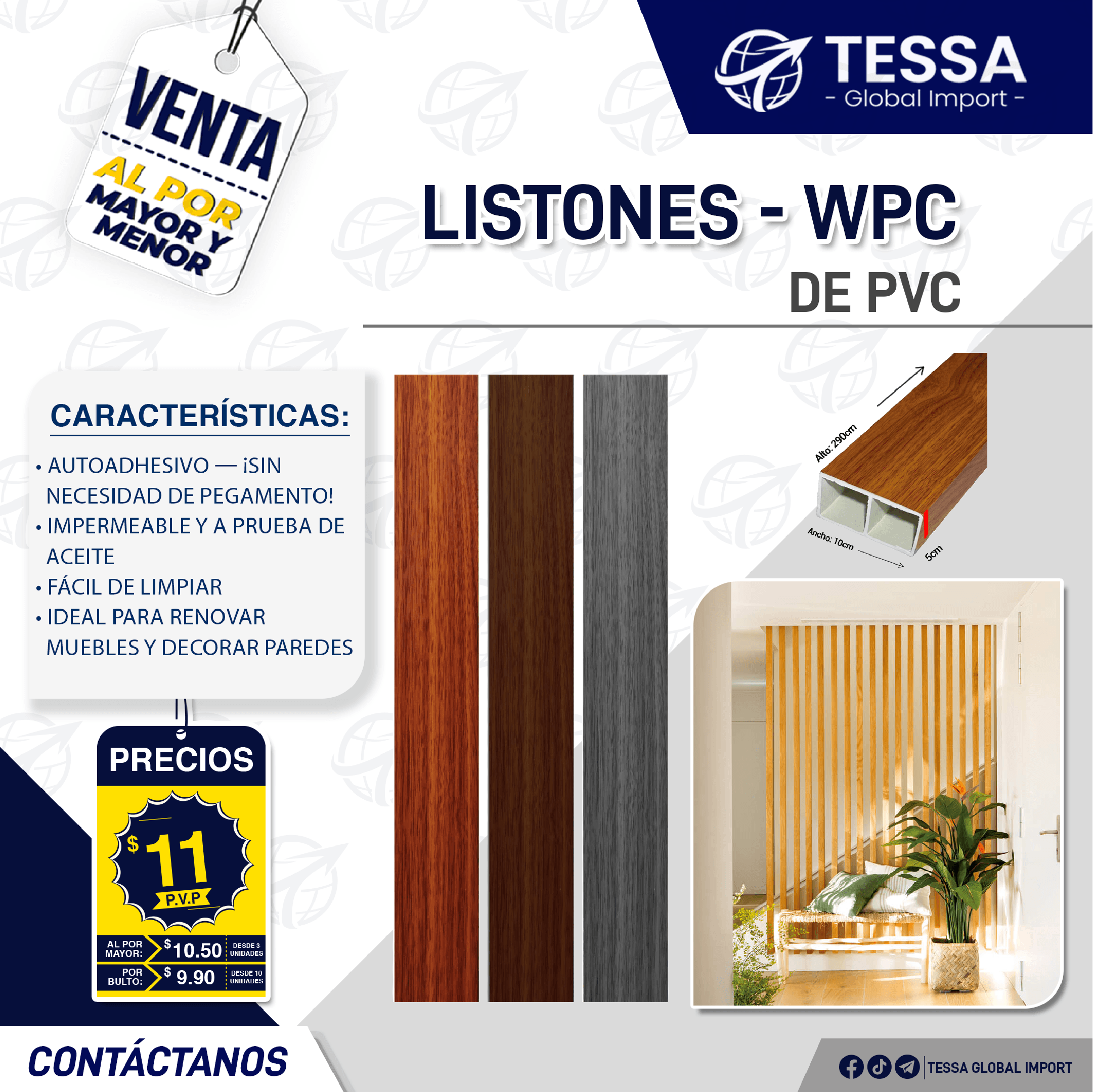 Listones - WPC DE PVC